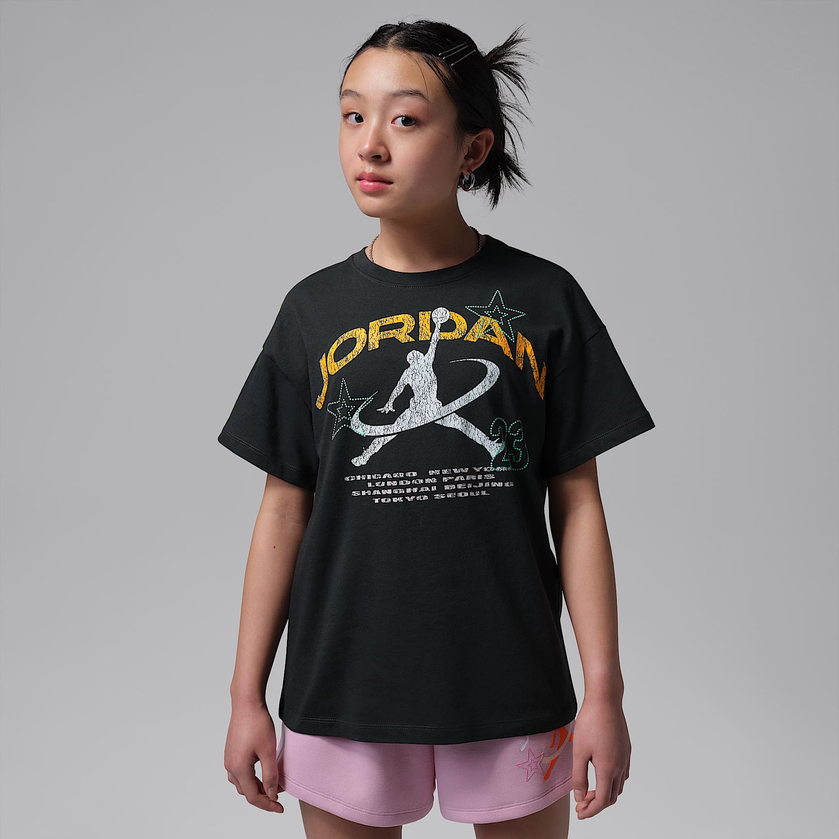 Jordan Big Kids' Geo World Tour T-Shirt. Nike.com